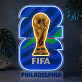 Enseigne néon Coupe du Monde de la FIFA Philadelphie 2026
