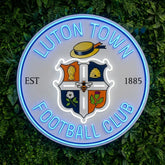 Enseigne néon du blason de Luton Town