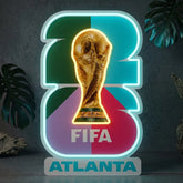 Enseigne néon Coupe du Monde de la FIFA 2026 Atlanta