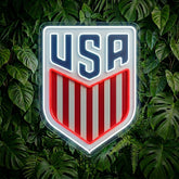 Enseigne néon Coupe du Monde USA
