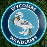 Wycombe Wanderers Crest Neon Sign
