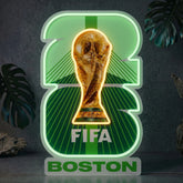 Enseigne néon Coupe du Monde de la FIFA Boston 2026