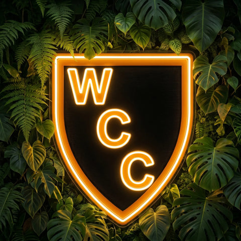 Enseigne lumineuse du club de cricket de Whittlesey