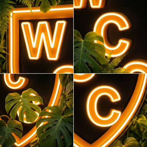 Enseigne lumineuse du club de cricket de Whittlesey