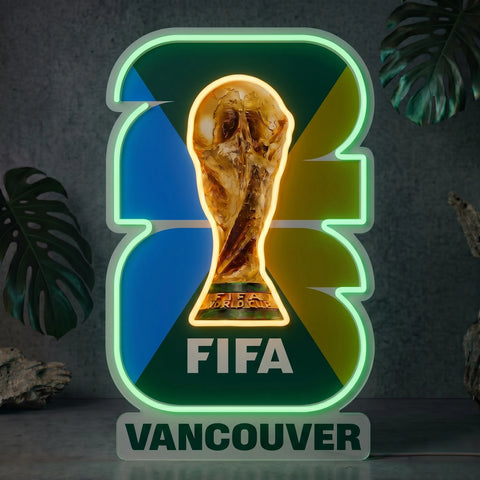 Enseigne néon « Vancouver FIFA World Cup City »