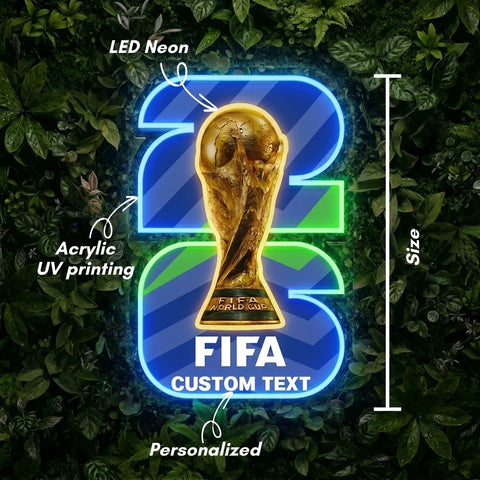 Enseigne néon personnalisée Coupe du Monde - Philadelphie