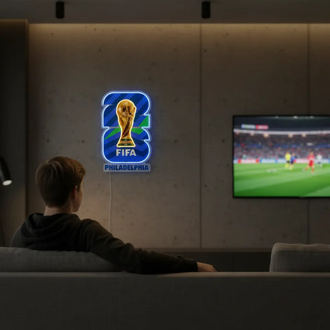 Enseigne néon Coupe du Monde de la FIFA Philadelphie 2026