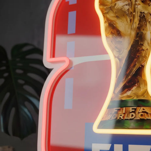 Enseigne néon Coupe du Monde de la FIFA 2026 Baie de San Francisco