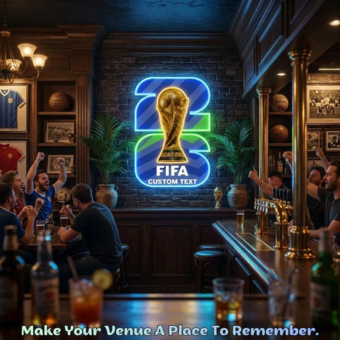 Enseigne néon personnalisée Coupe du Monde - Philadelphie