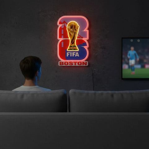 Enseigne néon Coupe du Monde de la FIFA 2026 Baie de San Francisco