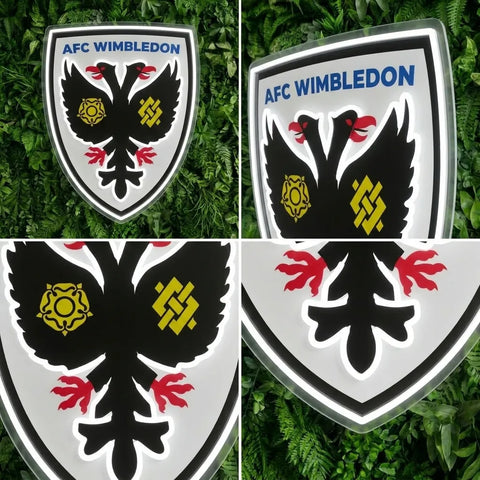 AFC Wimbledon Crests Neon Sign