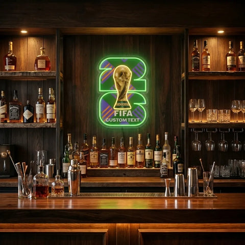 Enseigne néon personnalisée Coupe du Monde - Philadelphie
