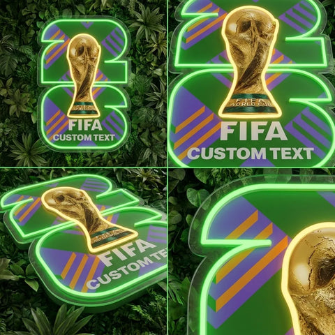 Enseigne néon personnalisée Coupe du Monde - Philadelphie