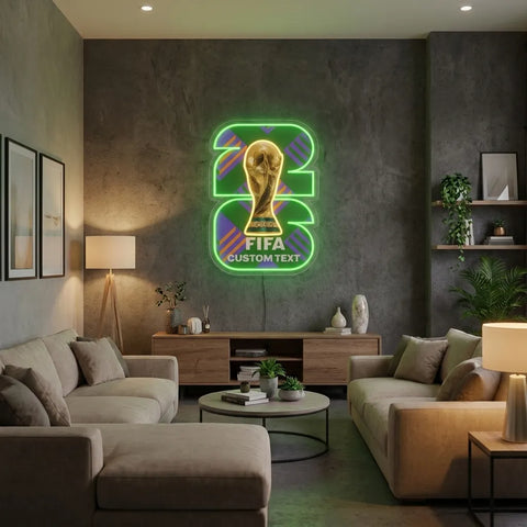 Enseigne néon personnalisée Coupe du Monde - Philadelphie