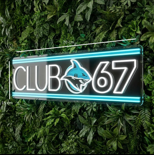 CLUB 67 Neon Sign