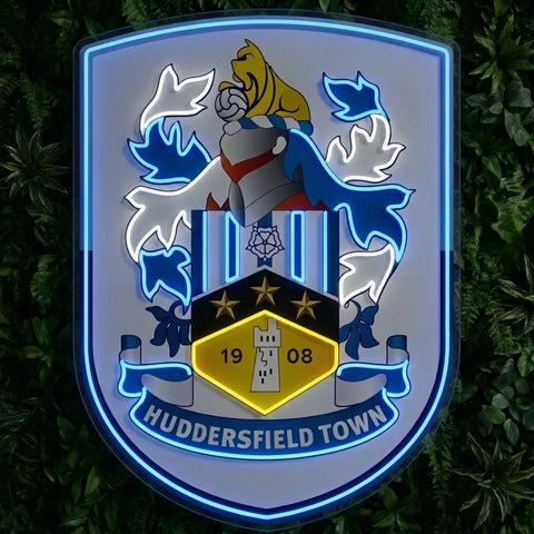 Enseigne néon du blason de Huddersfield Town