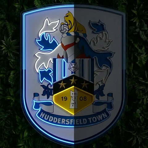 Enseigne néon du blason de Huddersfield Town