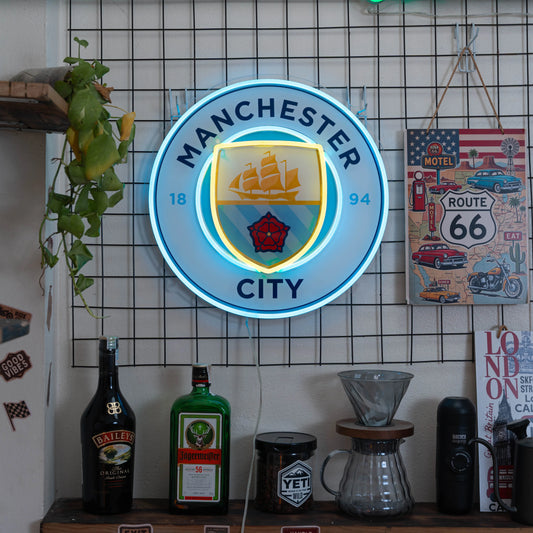 Enseigne lumineuse Manchester City