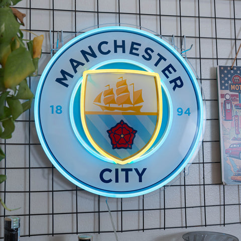 Enseigne lumineuse Manchester City