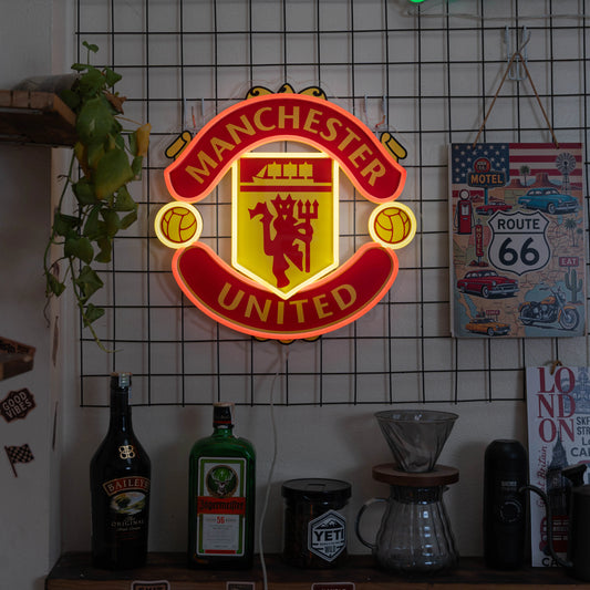 Enseigne néon Manchester United