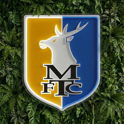 Mansfield Town Crest Neon Sign