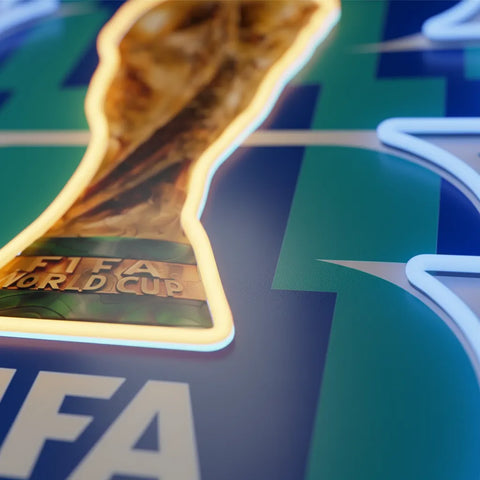 Enseigne néon Coupe du Monde FIFA 2026 New York New Jersey