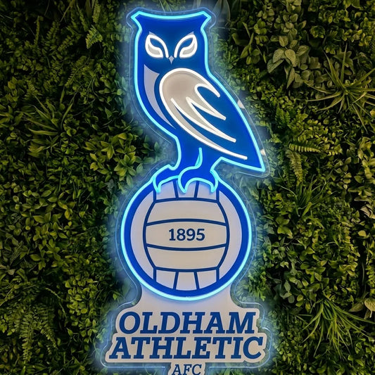 Enseigne néon Oldham Athletic