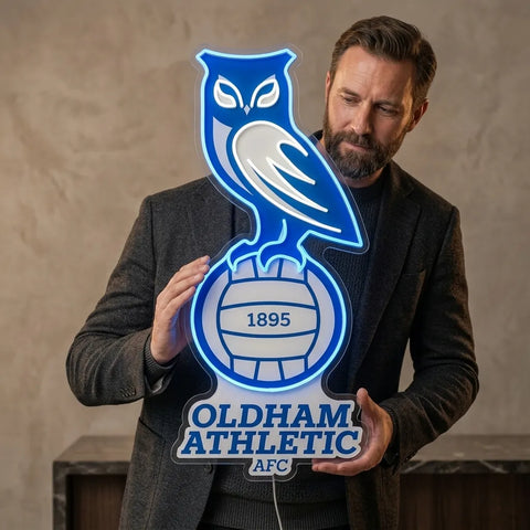Enseigne néon Oldham Athletic