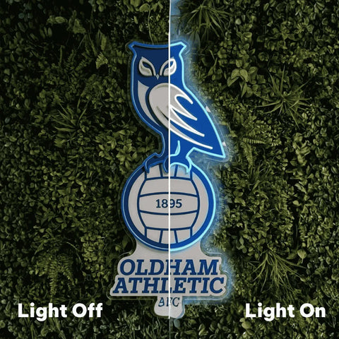 Enseigne néon Oldham Athletic