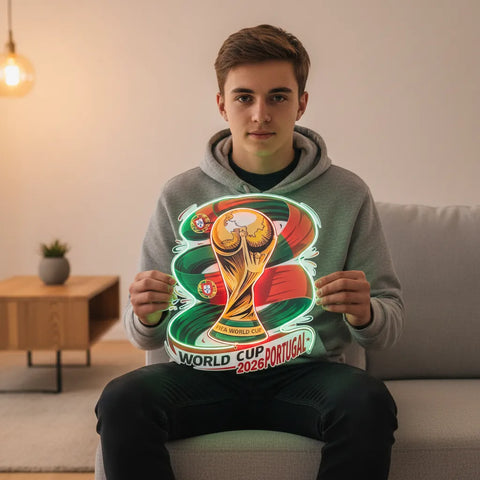 Enseigne néon de l'équipe nationale du Portugal