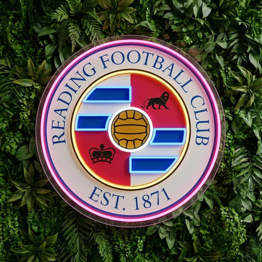Enseigne néon blason Reading FC