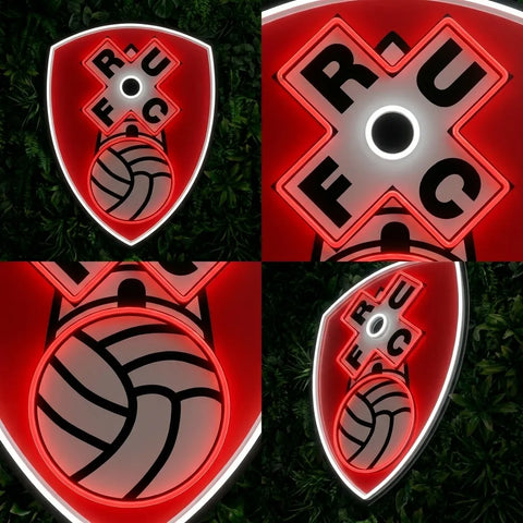 Enseigne néon du blason de Rotherham United