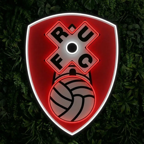 Enseigne néon du blason de Rotherham United