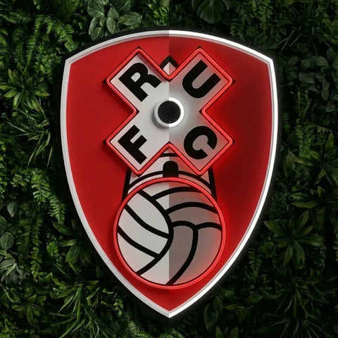 Enseigne néon du blason de Rotherham United