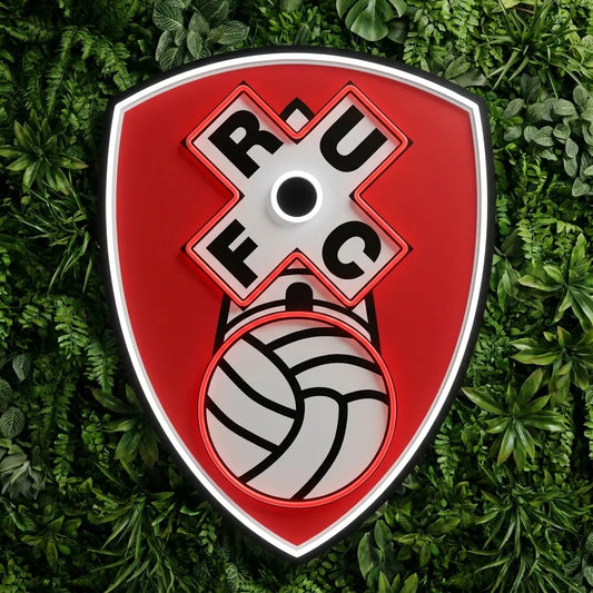 Enseigne néon du blason de Rotherham United