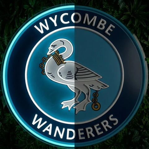 Enseigne néon du blason de Wycombe Wanderers