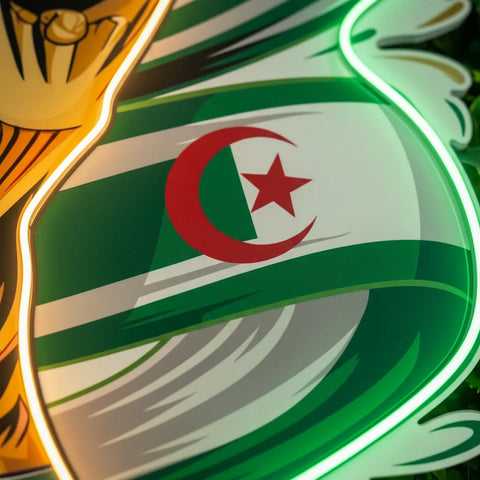 Enseigne néon de l'équipe nationale algérienne