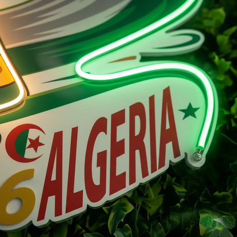 Enseigne néon de l'équipe nationale algérienne