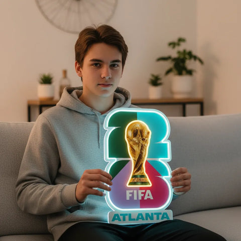 Enseigne néon Coupe du Monde de la FIFA 2026 Atlanta