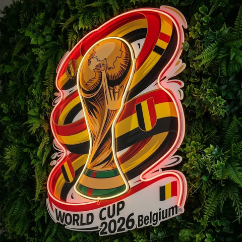 Enseigne néon de l'équipe nationale de Belgique