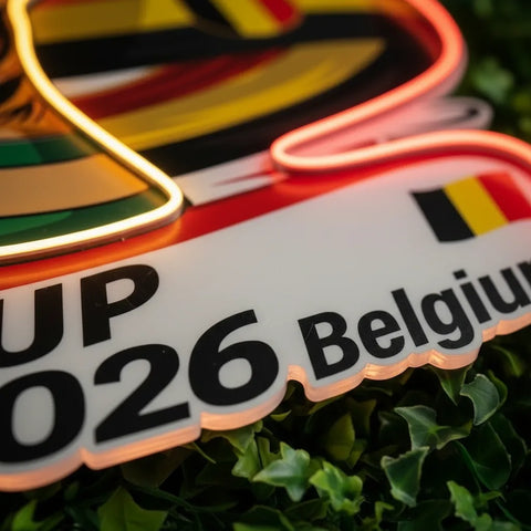 Enseigne néon de l'équipe nationale de Belgique