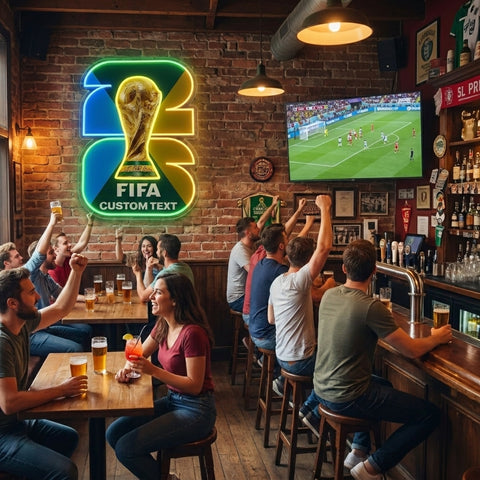 Enseigne néon personnalisée Coupe du Monde - Philadelphie