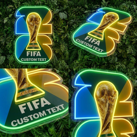 Enseigne néon personnalisée Coupe du Monde - Philadelphie