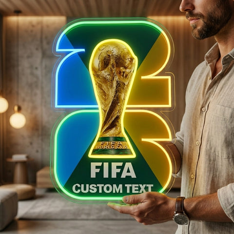 Enseigne néon personnalisée Coupe du Monde - Philadelphie