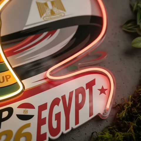 Enseigne néon Équipe nationale d'Égypte