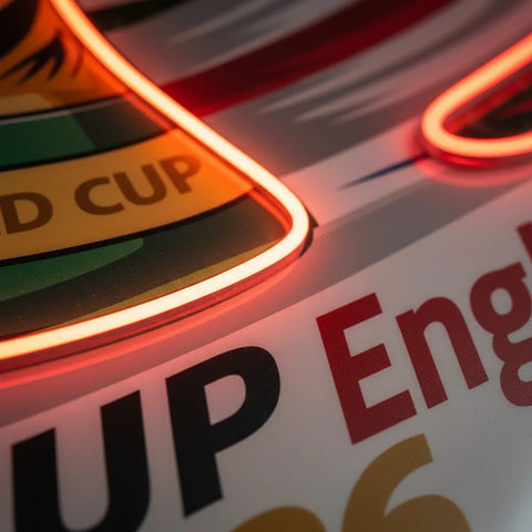 Enseigne néon de l'équipe nationale d'Angleterre