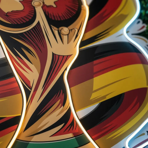 Enseigne néon de l'équipe nationale d'Allemagne