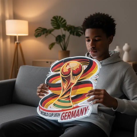 Enseigne néon de l'équipe nationale d'Allemagne