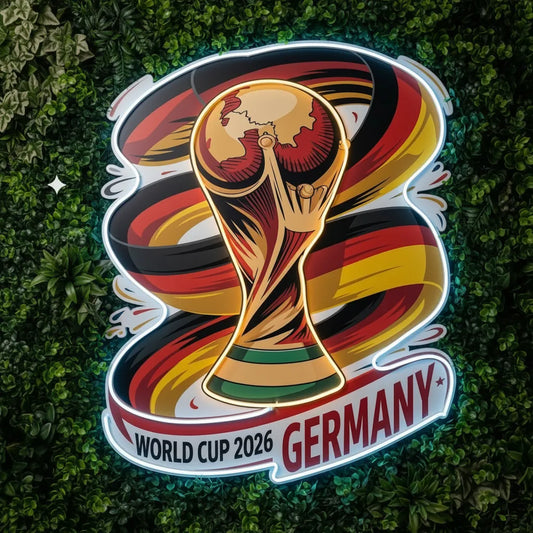 Enseigne néon de l'équipe nationale d'Allemagne