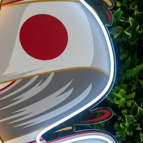Enseigne néon de l'équipe nationale japonaise